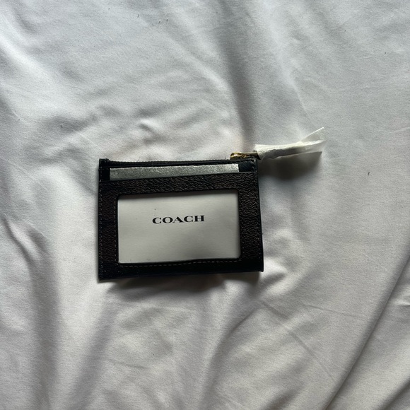 COACH brown mini wallet. Original price is $78 - Picture 3 of 4